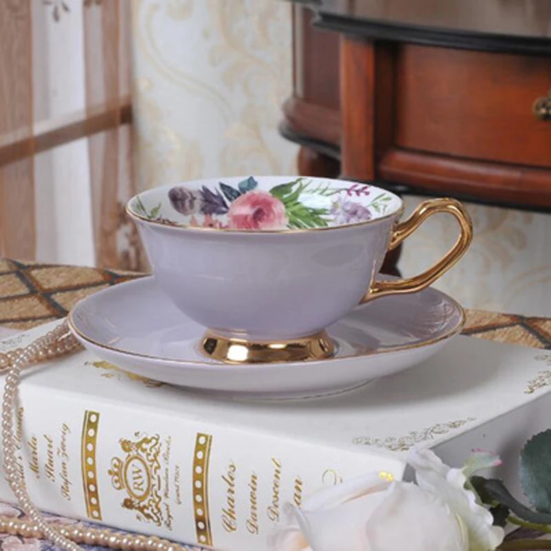 Superior Porcelain afternoon tea cup cups sets Ceramic Tableware Dinnerware Sets