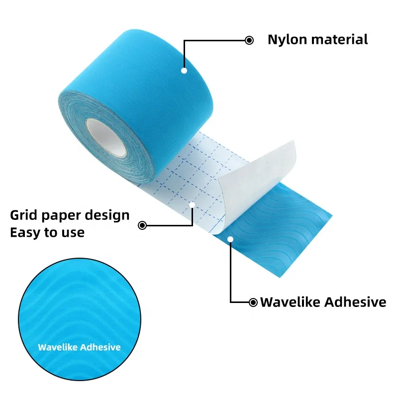 Four Way Stretch Nylon Kinesiology Sports Tape Competitive Price Strong Adhesive Waterproof Elastic Kinesiology Tape