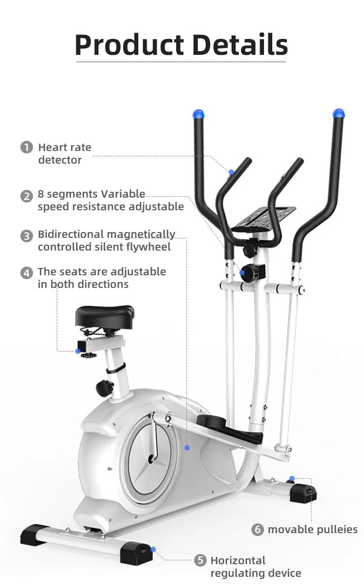 SD-E05 Wholesale price Quiet Driving System indoor Magnetic Elliptical trainer With 5kg Flywheel
