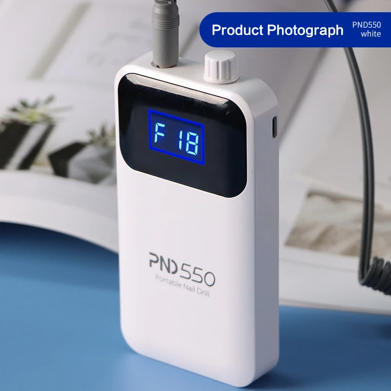 550 электрическая дрель для ногтей, 30000 об./мин. Для акриловых ногтей, перезаряжаемая электрическая машинка для пилки для ногтей