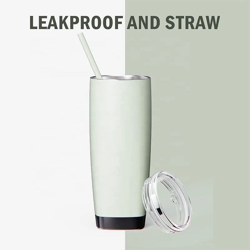 New Arrival wholesale 18oz Double Wall stainless steel Two-color Gradient Plated Tumbler Mugs Cups with lid and straw