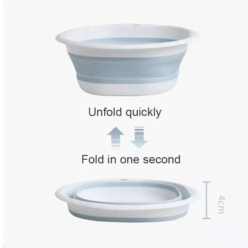 Outdoor travel portable large silicone folding washbasin,washing basin,Foldable square washbasin