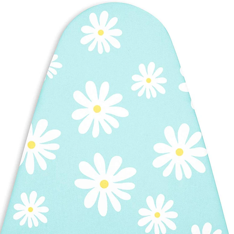 Basics Blue Mini Full Size 4 Leg Fold-Up Ironing Board with Removable Cover Mesh Material for Home or Wardrobe Use