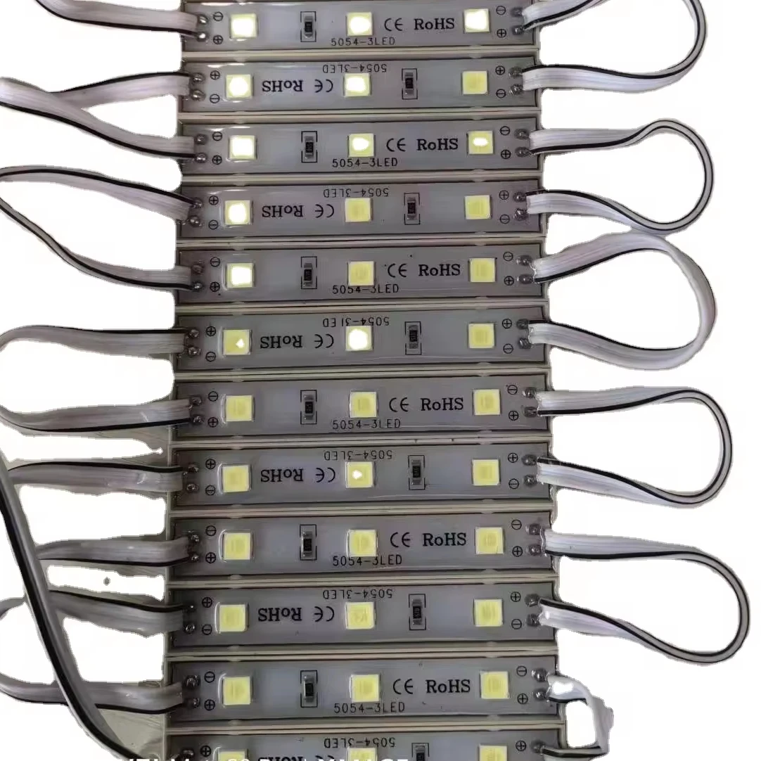 5054SMD 64*09MM  3 led modules white 1.5W  led single module lights for sign board lightbox letters