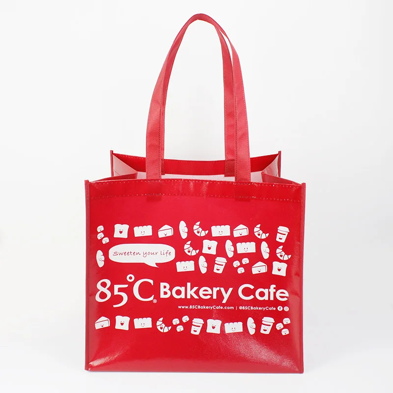 Reusable Polypropylene Packaging Laminated Eco TNT Non Woven Bag Shopping Tote Rpet Bag Pp Woven Bag With Custom Logo