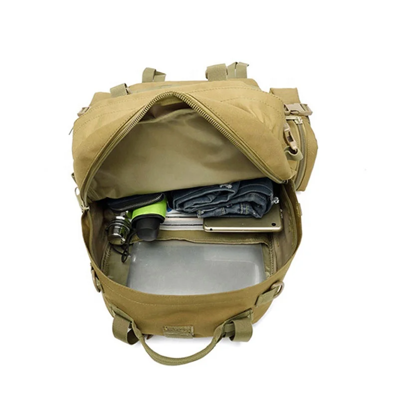 YAKEDA Tactical Backpack Tactico Rucksack 60L Large Outdoor Pack Detachable Molle Bag Tactical Hiking Backpack