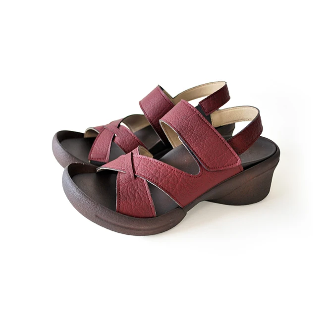 Hot selling outdoor summer women shoes platform wedge sandals