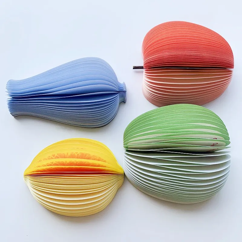 Creative customized notepad stationery Office Wholesale Hot sale 3D fruit Blue and white porcelain vase shaped notepad