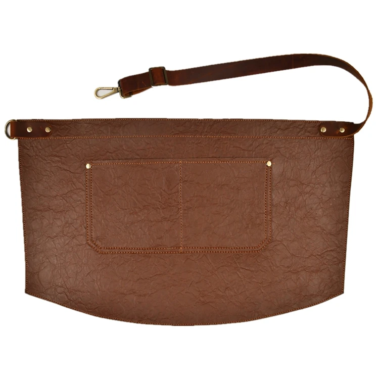 Shang Mei Yuan factory ultifunction cotton fabric soft breathable reusable half body canvas aprons waist length cooking apron