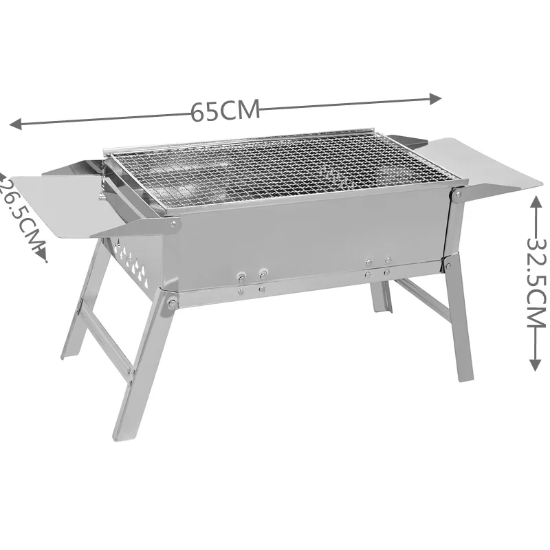 Kingpool Buy Stainless Steel Foldable Outdoor Charcoal Grills Portable Smokeless Camping Barbeque Smoker BBQ Grill