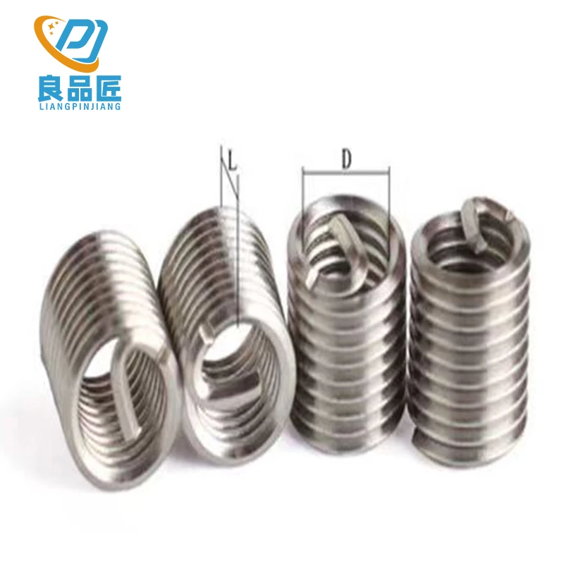 Factory Direct Sales Customized Furniture Connector For Wood Metal Coil Spring Thread Insert Smooth Surface Without Burrs