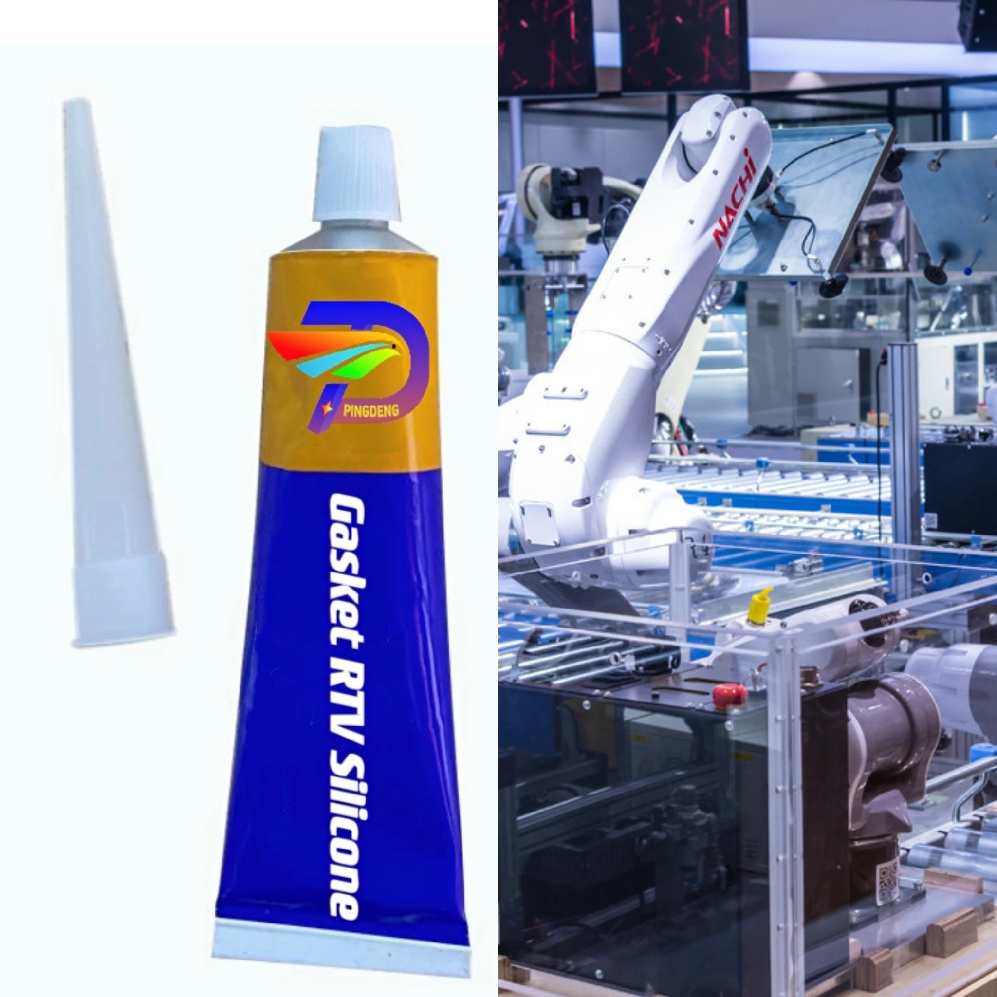 Lower price supplier fast curing RTV gasket maker paste silicone Instant adhesive for auto spare parts/RT V