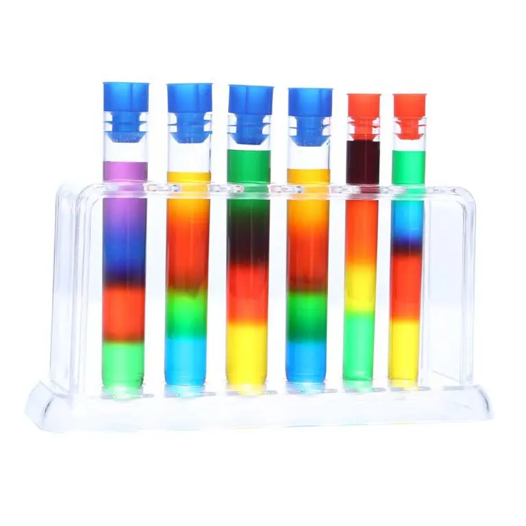 Plastic Culture tube Display Shelf Transparent Scientific Experiment Glass Test Tube Rack