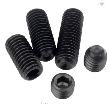 Набор винтов с шестигранной головкой из легированной стали с плоской точкой, конусной точкой, чашкой