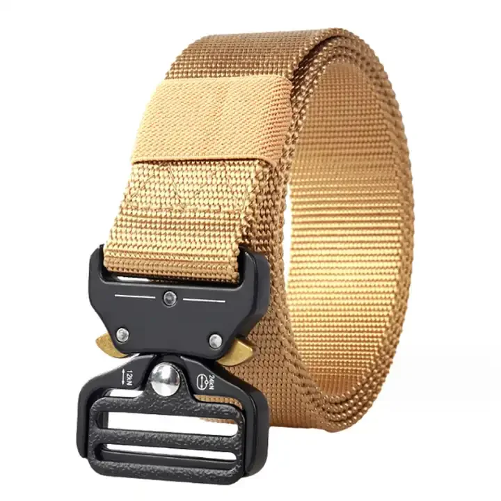 Heavy Duty Quick Release Metal Buckle Tactical Belts Men Work Hiking Riggers Web Gun Belt