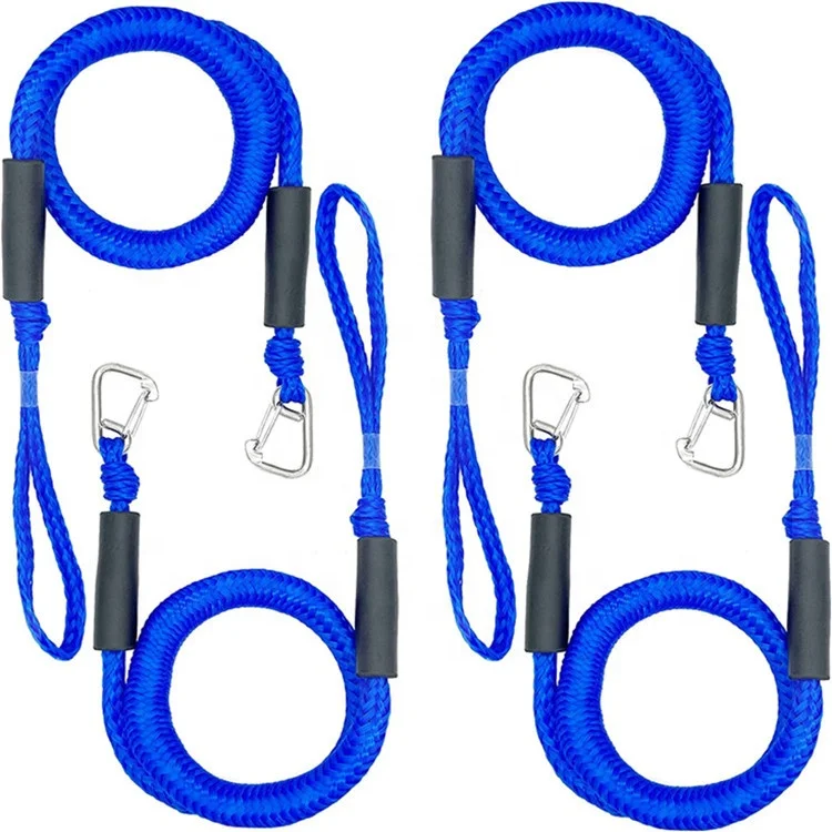 High quality PE PP Bungee Dock Line WITH HOOK