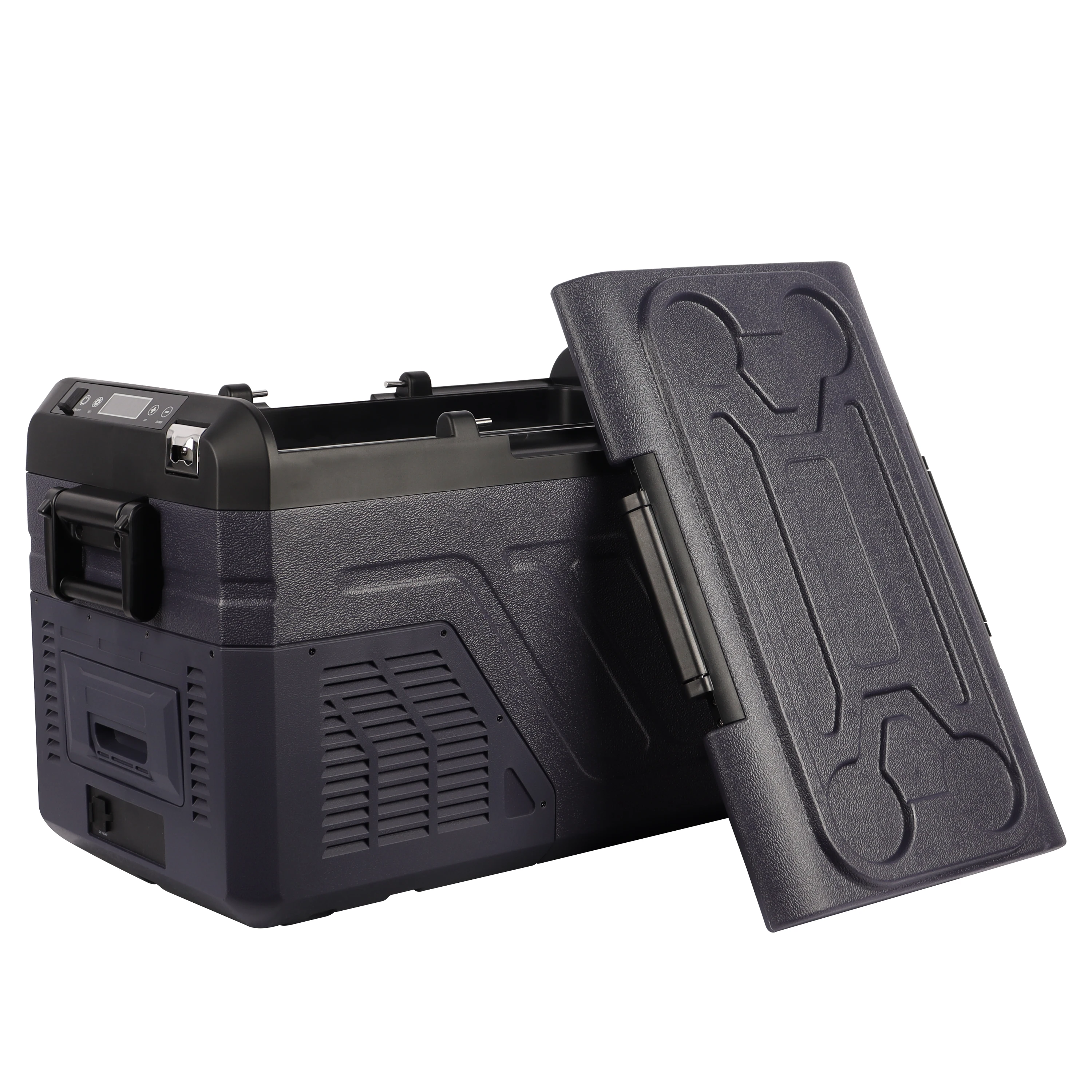 Hot sale Portable 12v 220v AC DC 25L Small Car Camping with Battery Solar Compressor Fridge Freezer