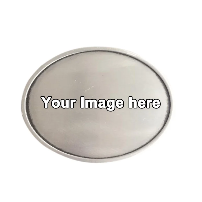 Wholesale custom create your own metal zinc alloy rectangle oval western blank belt buckle personalised belt buckle