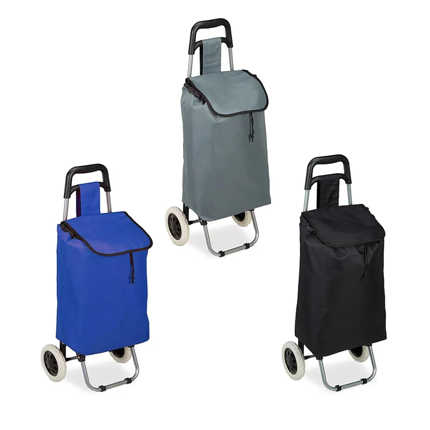 Foldable Shopping Trolley Waterproof bag with Wheels Ideal for Seniors Camping Travel & Shopping Mail order packing