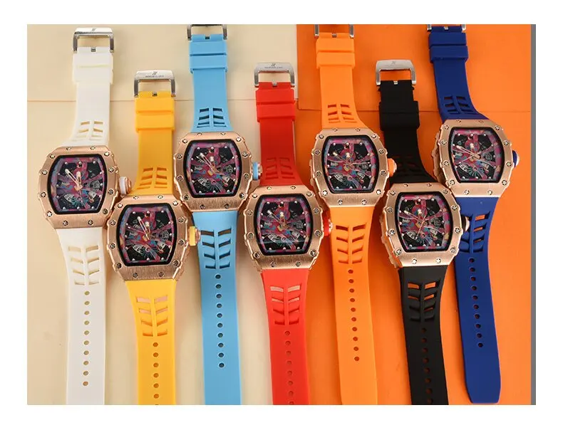 Fashion Richard Universal Wristwatch Calendar Watch Analog Quartz Wholesale 8123 New Luxury Wrist Watch Glass Plastic Alloy 20mm