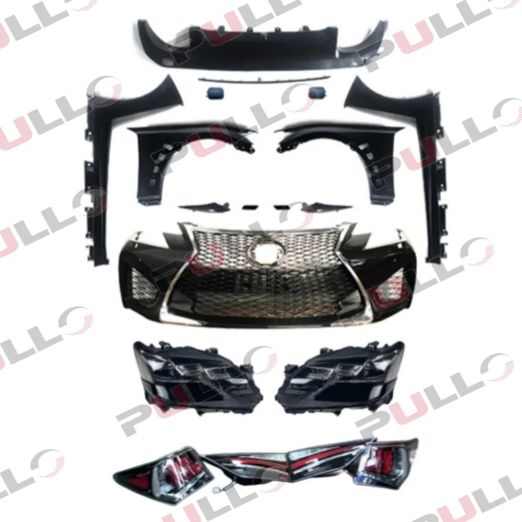 Car bumpers for Lexus GS 2013 change to 2016-2020 F-Sport include front bumper assembly with grille and auto lamps rear lip