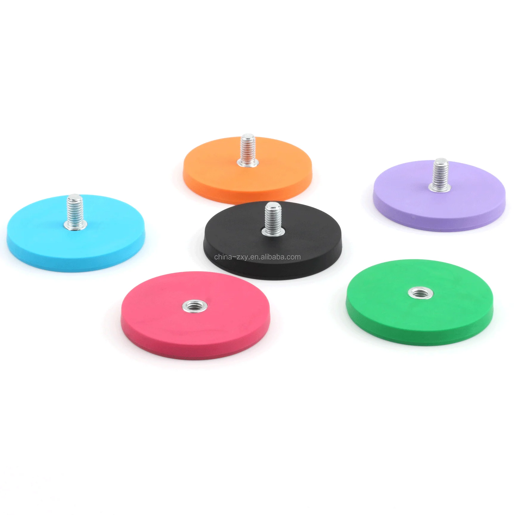 Factory price Rubber Coated Magnet strong neodymium magnet with rubberized customized Logo