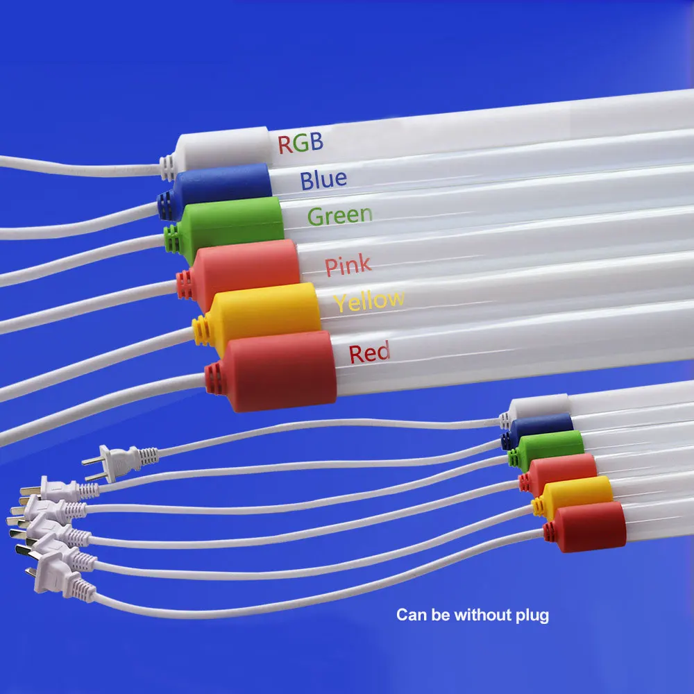 LED light tube full plastic color light cabinet supermarket  fish tank decoration daylight light tube