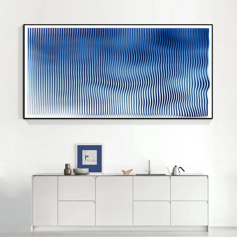 Three-dimensional acrylic  painting living room background wall hanging painting designer combination painting