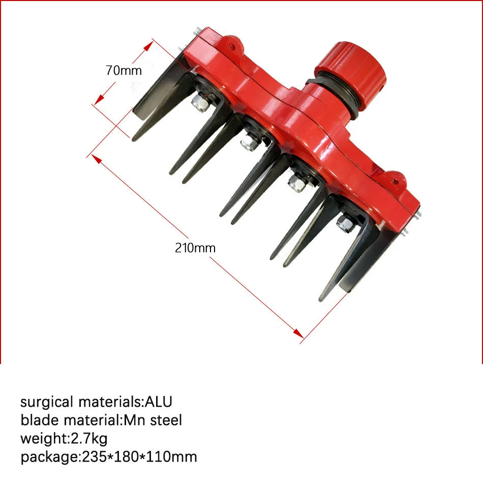New Model Farm cultivator weeder head for agricultural tools brush cutter head grass trimmer spare parts