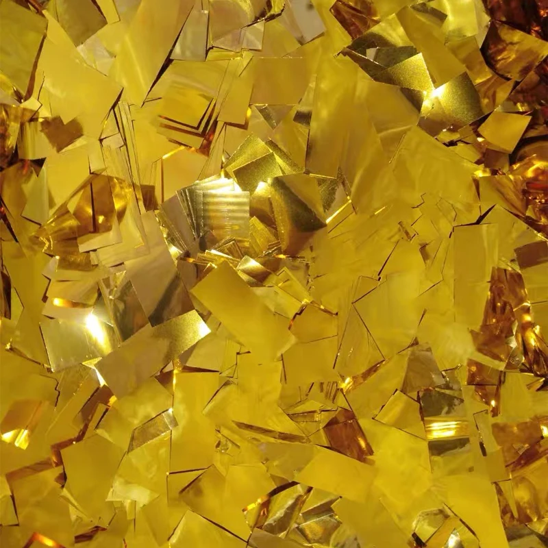 MINSENFX Factory Fireproof China Paper Christmas streamer Wedding Electric Shooter Confetti Cannon metallic Paper