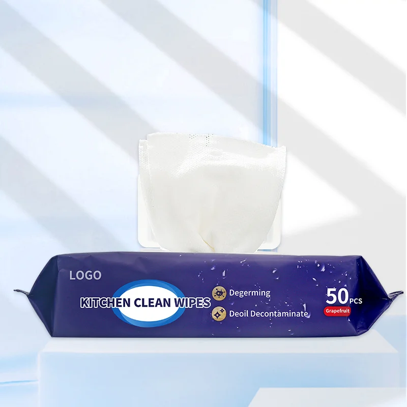 Hot Sale HUA YU Biodegradable Kitchen Wet wipe Environment Friendly Cleaning Wipes