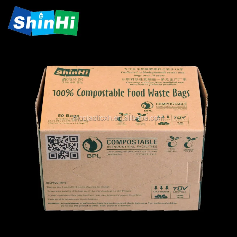 wholesale thickened waterproof garbage bags compoatable purple garbage bags industrial sizeand purple glove