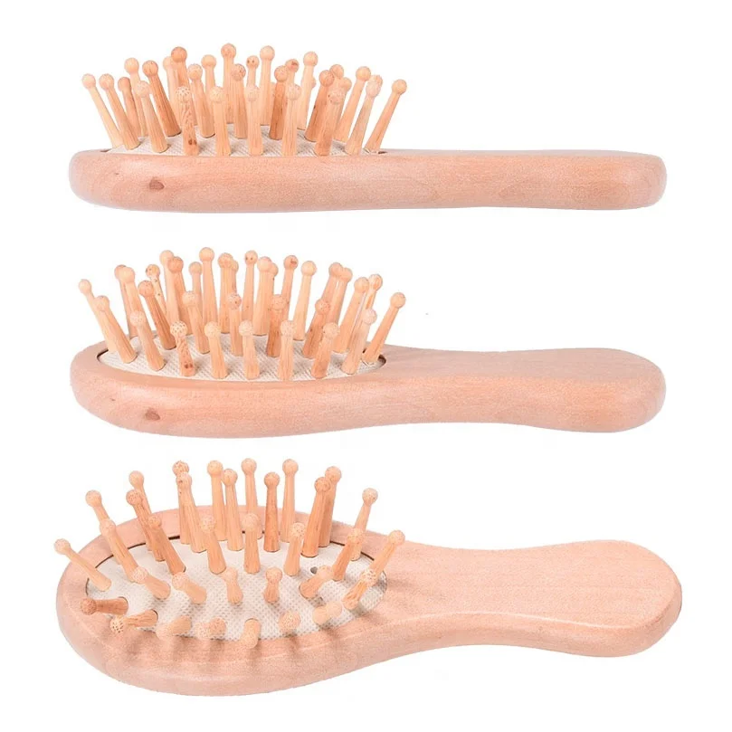Soft comb Wood Hair Brush Air bag Brush Hair Straightener Wood Brush For Hair Denman