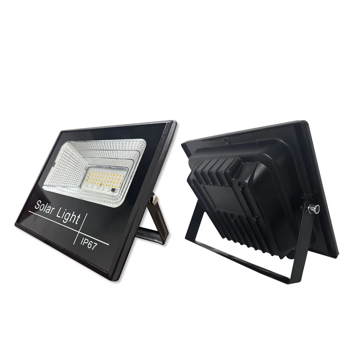 IP67 3000-6500K Sensor Control Die Casting Aluminum Garden Solar Floodlight