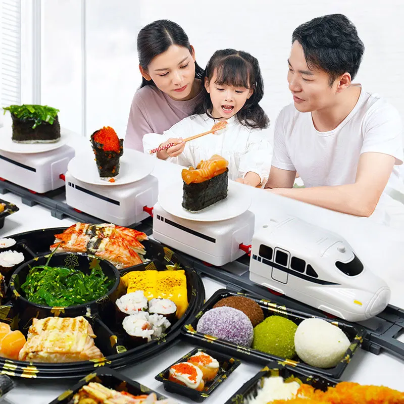 
Jiangyin Jiuhong Free Sample Japanese Eco-Friendly Serving Tray Natural Boat Plate Sushi Train 