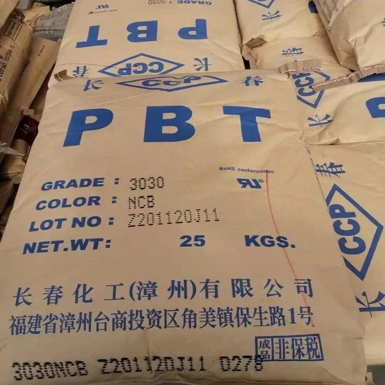 Заводская дешевая цена, пластиковые смолы, низколетучие гранулы, пластиковое сырье, PBT 4815 BK