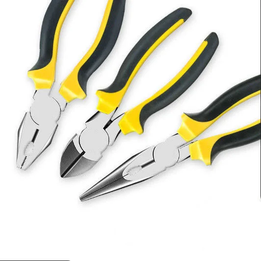 PVC handle multi-functional combination pliers Long nose pliers Diagonal pliers