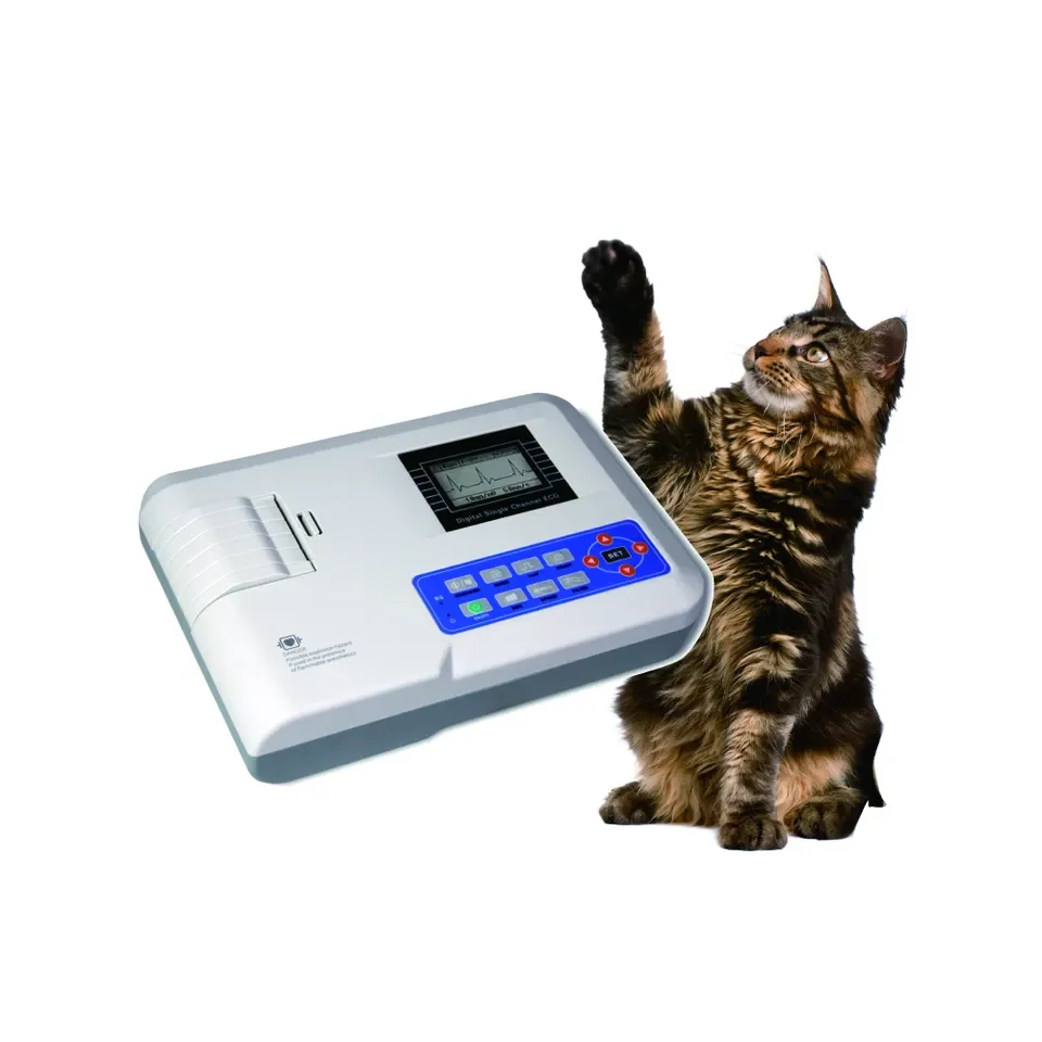 Портативная Ветеринарная медицина VET 3-канальная свинцовая ЭКГ-машина vet ecg
