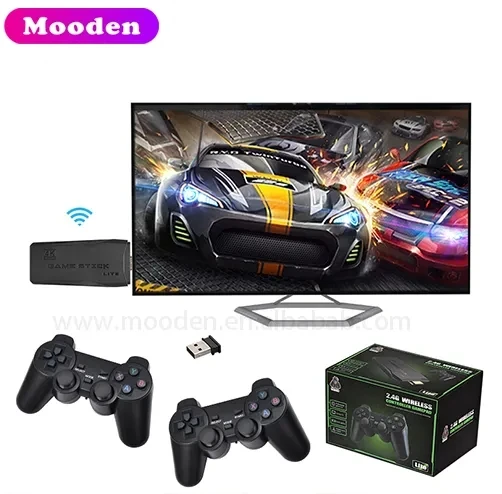 S M8 Small box Game Stick 64GB 10000 Game 4K HD Classic TV Gaming Console Retro Video Game Consoles For PS1