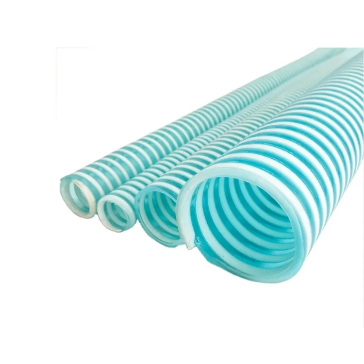 Different Diameter PVC Spiral Flexible Vacuum Suction Hose, Spiral Reinforced PVC Suction Hose