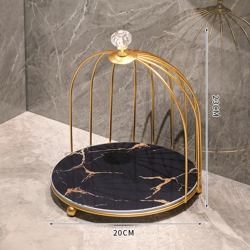 2024 New Arrive Iron Bathroom Cosmetics Storage Box Finishing Bathroom Table Bird Cage Storage Rack