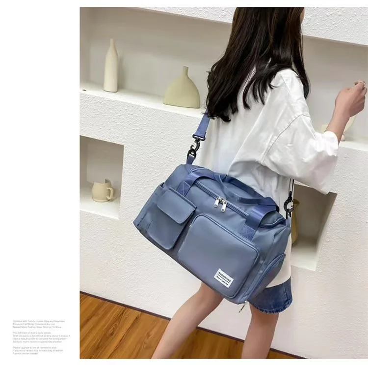 Custom Multi Function Spend The Night Waterproof Swim Duffle Gym Fitness Bag With Shoes Compartment Sport