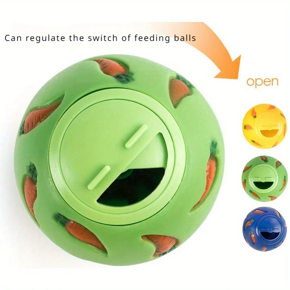 3pcs Pet rabbit leaky ball hamster Chinchilla guinea pig leaky toy can be adjusted switch