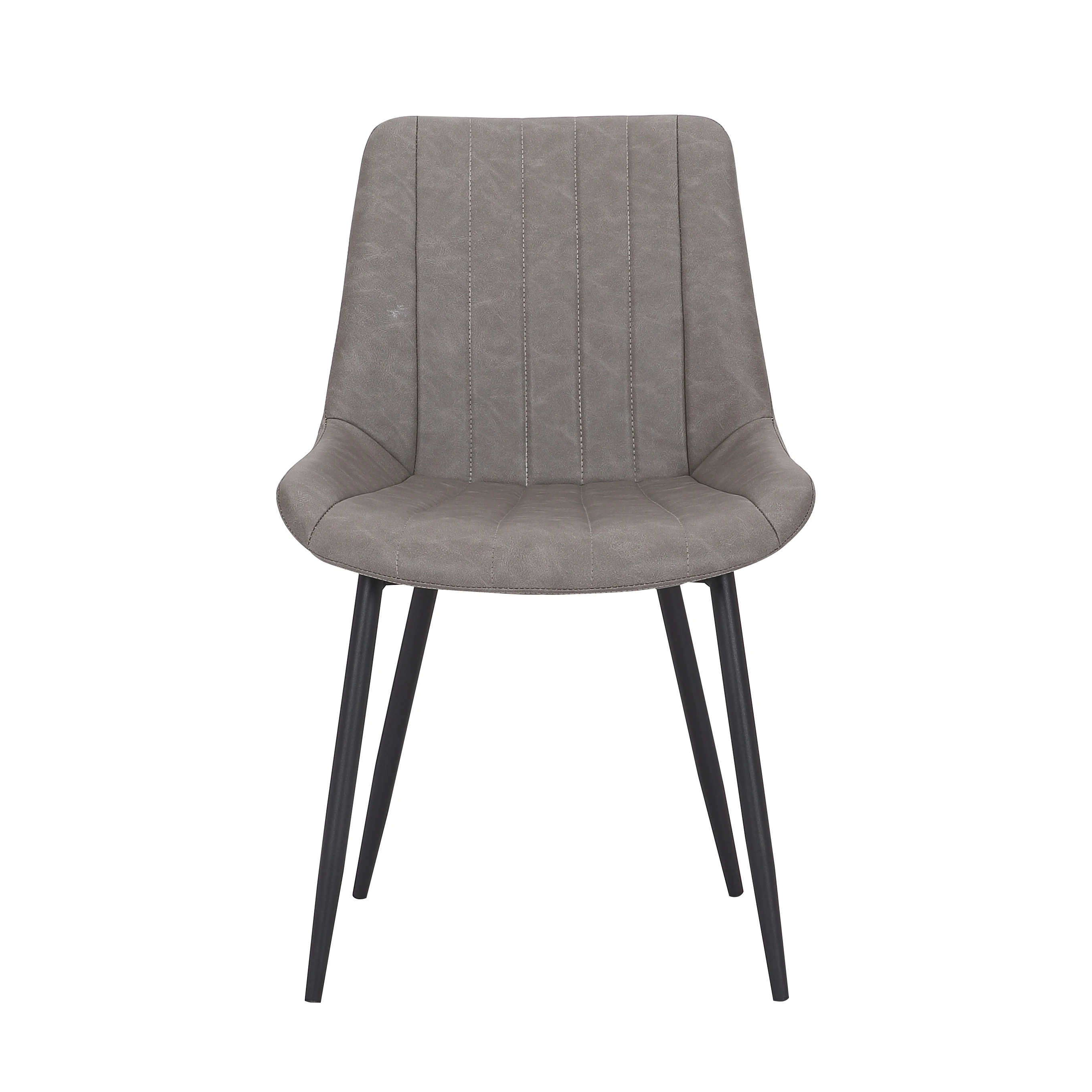 Partner China Furniture Manufacturer Pu Leather Chair Modern Metal Leg Restaurant Cafe Chair