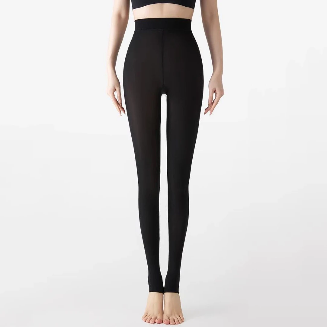 Wholesale 80 Denier Soft Opaque Black Tights Solid Sexy Footed Nylons Lady Pantyhose Opaque Control Silk Stockings for Women