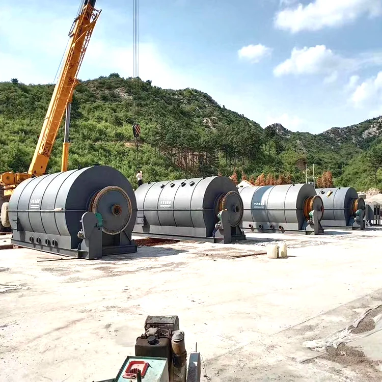  Оборудование для переработки резины 16 мм реактор используемый пиролизный завод Пиролизное растение пластиковые отходы в масло