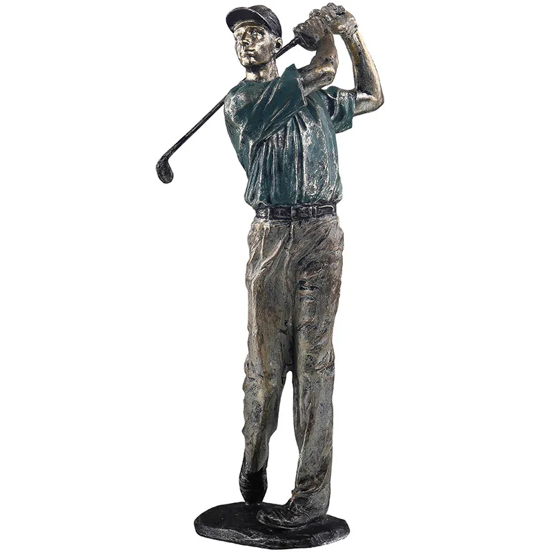 Simple Golf Sports Figure Resin Crafts Creative Living Room, Home, Study, Desk Decoration and statue Decoration