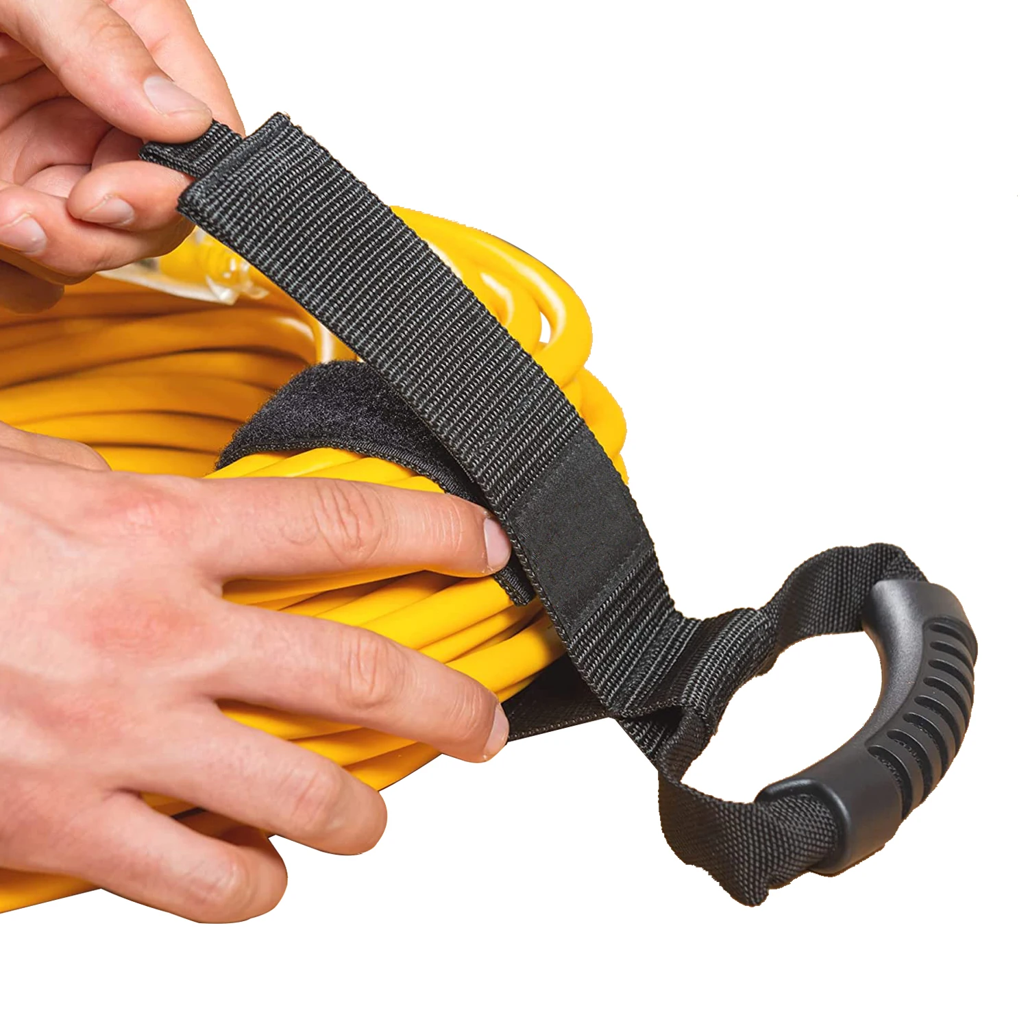 Сверхпрочные бархатные ремни для хранения крючок и петля удлинительного шнура с резиновой ручкой органайзер шнур держатель