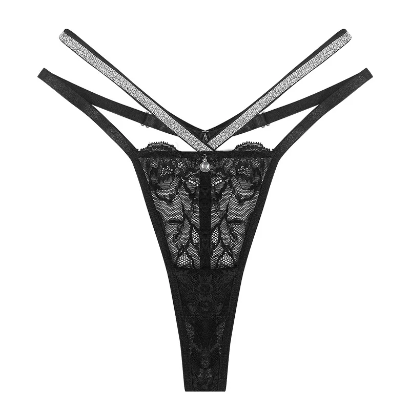 Valentines day low waist women underwear g string girls panties rhinestone thong lace thongs