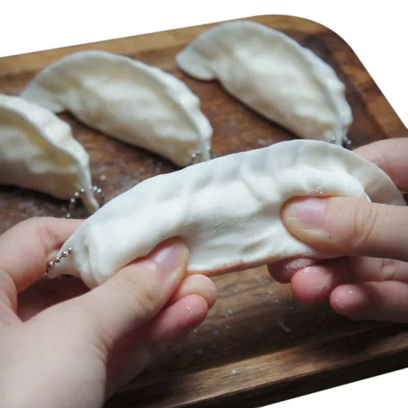 Japan Jumbo Gyoza Squishy Dumpling Soft Pendant Simulation Dumpling Squeeze Toys